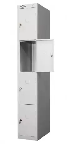 Шкаф для хранения вещей и сумок, 4 ячейки ШРС-14-300 (1850х300х500мм) основная секция